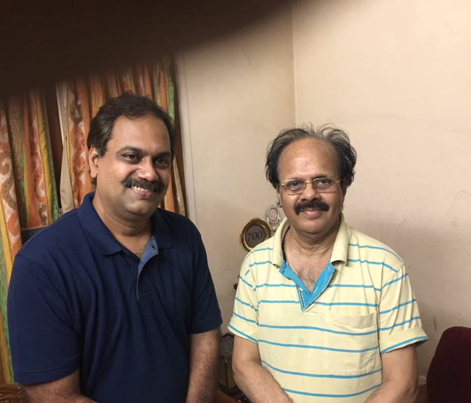 With Mr Crazy Mohan
