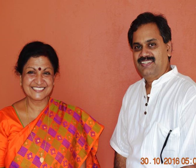 With Smt Jayanthasree Balakrishnan
