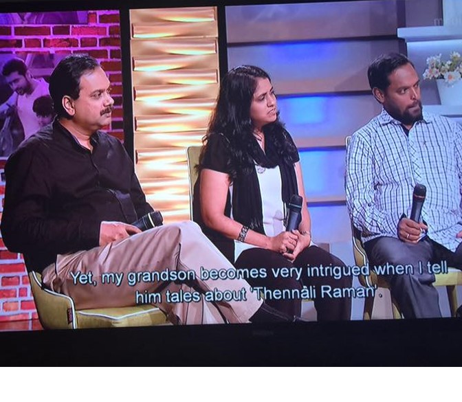 Doing a show for Singapore Vasantham TV